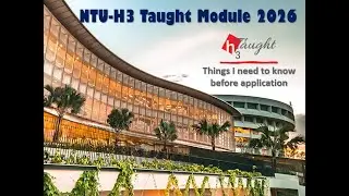 NTU H3 Taught Module 2026 Application