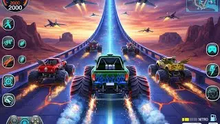 Mega Ramp Challenge! 🤯 Super Crazy GT Monster Truck Racing Stunts | Android Gameplay