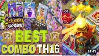 NEW COOKIE Rumble Attack Strategy Th16 - BEST CWL Th16 Attack Strategy in Clash of Clans