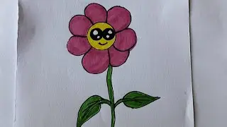 Colour full flower drawing pencil ll how to draw colour full flower drawing step by step ll  easy 