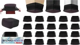 32 Pcs Square Chair Leg Floor Protectors for Hardwood Floors Felt Furniture Review