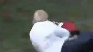 Boris Johnson rugby tackles a kid