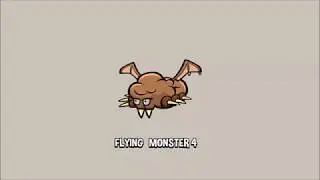 flying monster 2d game asset