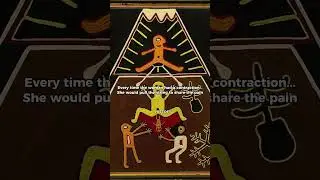The Aztec birth ritual that involved men.  #history  #art