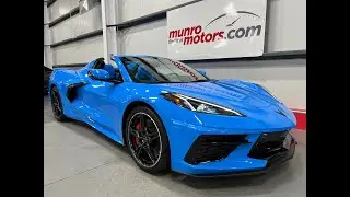 2021 Vette SOLDSOLDSOLD C8 Convert 3LT Z51 Front Lift Rapid Blue Tension & Twilight Blue Int 5600kms