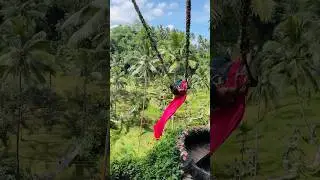 Expectations versus Reality of The Famous Bali Swing #bali #ytshorts #shorts #trending