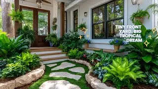 Small Front Yard Ideas 2026: Create a Lush Tropical Oasis