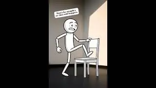 Stick Figure Chair Broken 😤🪑 | Stickman Animation #Shorts