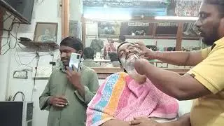 clean shaveing in indian man || asmr indian man clean shaving in beard ||full shaving in man |barber