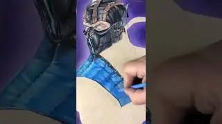 Drawing Mortal Kombat&rsquo;s Sub Zero #drawing #gaming