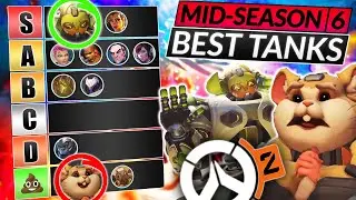 NEW TANK HERO Tier List - Best Heroes to Main (MID SEASON 6 PATCH) - Overwatch 2 Meta Guide