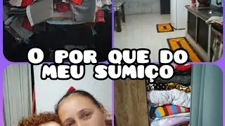 O motivo do meu sumiço/limpando a cozinha e dobrei  as roupas 👚😄