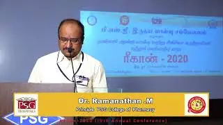 ReCon 2020_ Dr M Ramanathan _ PSG College of Pharmacy _ Principal