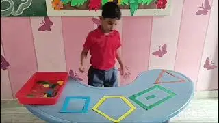 SHAPES SORTING ACTIVITY # LKG