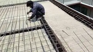 40'x60' Roof slab bar bending works