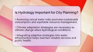Is Hydrology Important for City Planning? | Water Science For Everyone News