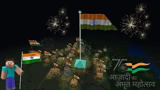 Minecraft 15 August [Independence Day] Tutorial. हर घर तिरंगा 🇮🇳 आजादी का अमृत महोत्सव In Minecraft