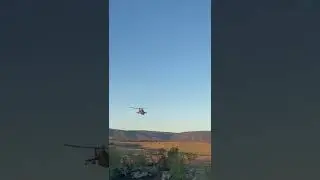 Hungarian Mi-24 Hind performing a flyby for American JTACs