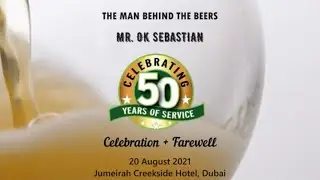Celebration of 50 Years of Service | Sabi Uncle (Mr. O K Sebastian) | 20 Aug 2021