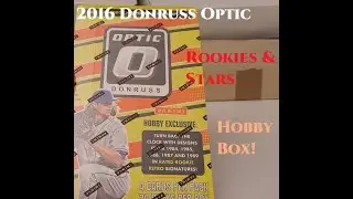 Opening a Hobby box of 2016 Donruss Optic Baseball LOVELY CARDS! 2 Autographs!
