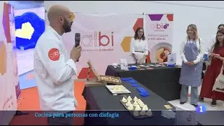 Albi en RTVE Castilla-La Mancha | Innovaci&oacute;n, gastronom&iacute;a y salud en la II Jornada Disfagia Chef
