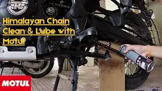 Royal Enfield Himalayan 2021 Chain Cleaning and Lubrication | With Motul Chain Lube & Chain Cleaner