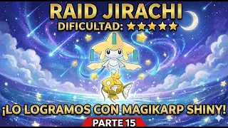 Raid Legendaria Jirachi (5 estrellas Nivel 100) - #15 Ganando las RAIDS de POKEMMO con MAGIKARP