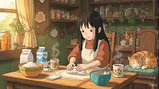 Ghibli Girl Daily Life Routine And  Snow Fall Weather || Ghibli Life || Ghibli Girl 
