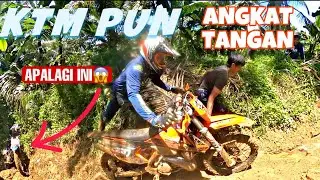 NANJAK NYA GA SEBERAPA😱TAPI KTM PUN HARUS DI TARIK‼️