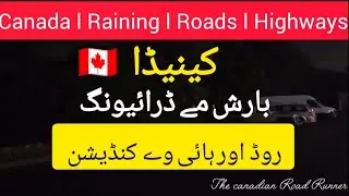 Driving in Canada l Rainstorm in Canada l Canada Highway Driving: Heavy Rain But No Flooding l #rain