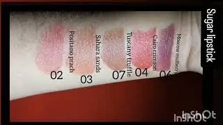 Sugar lipstick shades #sugar #sugarlipsticks #amazonbeauty  #loot Subscribe like 👍 #aanyabeauty 