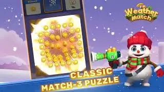 Weather Match - Protect weather world with your characters by solving match-3 puzzles!