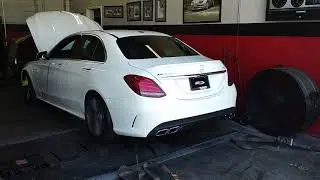 BMS 2018 Mercedes Benz C63 AMG Dyno Testing - STOCK vs. JB4 Tuned w/BMS Intake