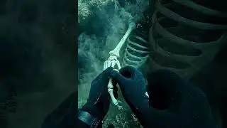 I Took a Ring From a Trapped Skeleton Underwater 😨 #viral #gold #shorts