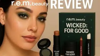 Ariana Grande Shows r.e.m. beauty Wicked For Good Makeup Set | Full Face Glow Kit Review