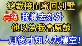 總裁接閨蜜回別墅，我搬去郊外，他以為我會原諒，一月後才知人去樓空！