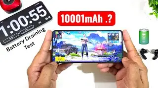 Тест разряда батареи Realme P4 Power 10001 мАч BGMI при использовании 4G 🔥🔥🔥 #realmep4power