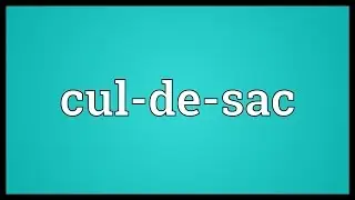 Cul-de-sac Meaning