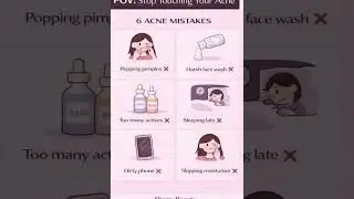 6 Acne Mistakes Making Pimples Worse Sherry Beauty    #skincare #beauty
