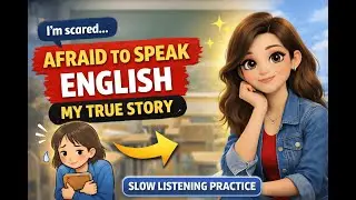 Slow English listening practice | From Fear to Confidence: My Journey of Speaking English #english