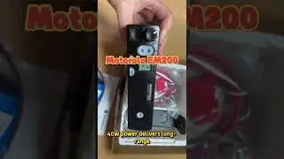 Motorola EM200 Vehicle Mounted Car Mobile Radio Communication VHF UHF 45W Transceiver Walkie Talkie