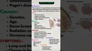 Breast cancer notes #hospital #exam #nurse #praticalexam #study#gnm#bscnursing