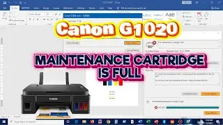 How to repair Canon G1020 Maintenance Cartridge is full error (100% solved)