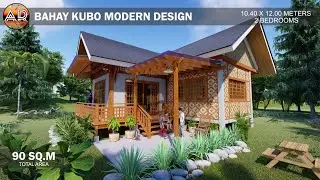BAHAY KUBO MODERN DESIGN | AMAKAN HOUSE IDEAS | 2 BEDROOMS | MODERN HOUSE