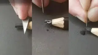 Pencil Carving Tiktok Logo #shorts