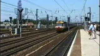 Paxman Valenta HST at Full Power Through Doncaster 1995