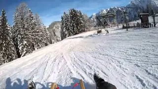 Eine Rodelpartie im Brandnertal