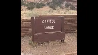 A Drive Through Capitol Gorge in Capitol Reef National Park