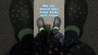 Why You SHOULD Wear Fuzzy Socks With Crocs! #shorts #socks #crocs #cringe