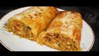 🔥Potato Roll with Cabbage and Cheese 🤤